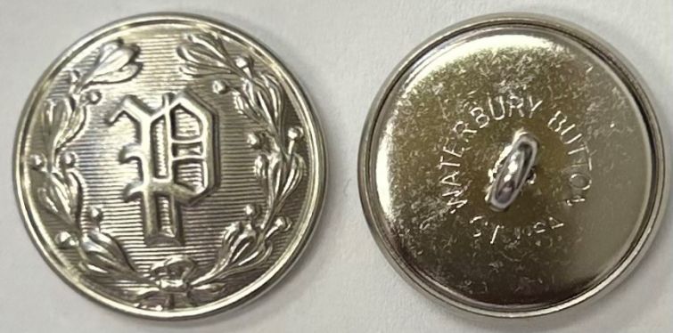 P UNIFORM JACKET NICKEL BUTTON = 1 P NICKEL UNIFORM BUTTON ONLY.
